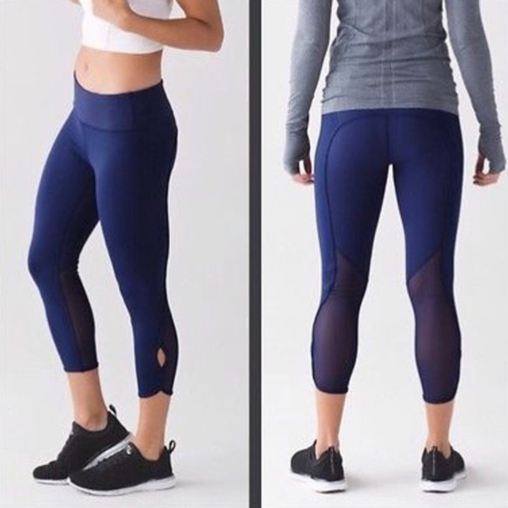 lululemon leggings “beat the heat” navy